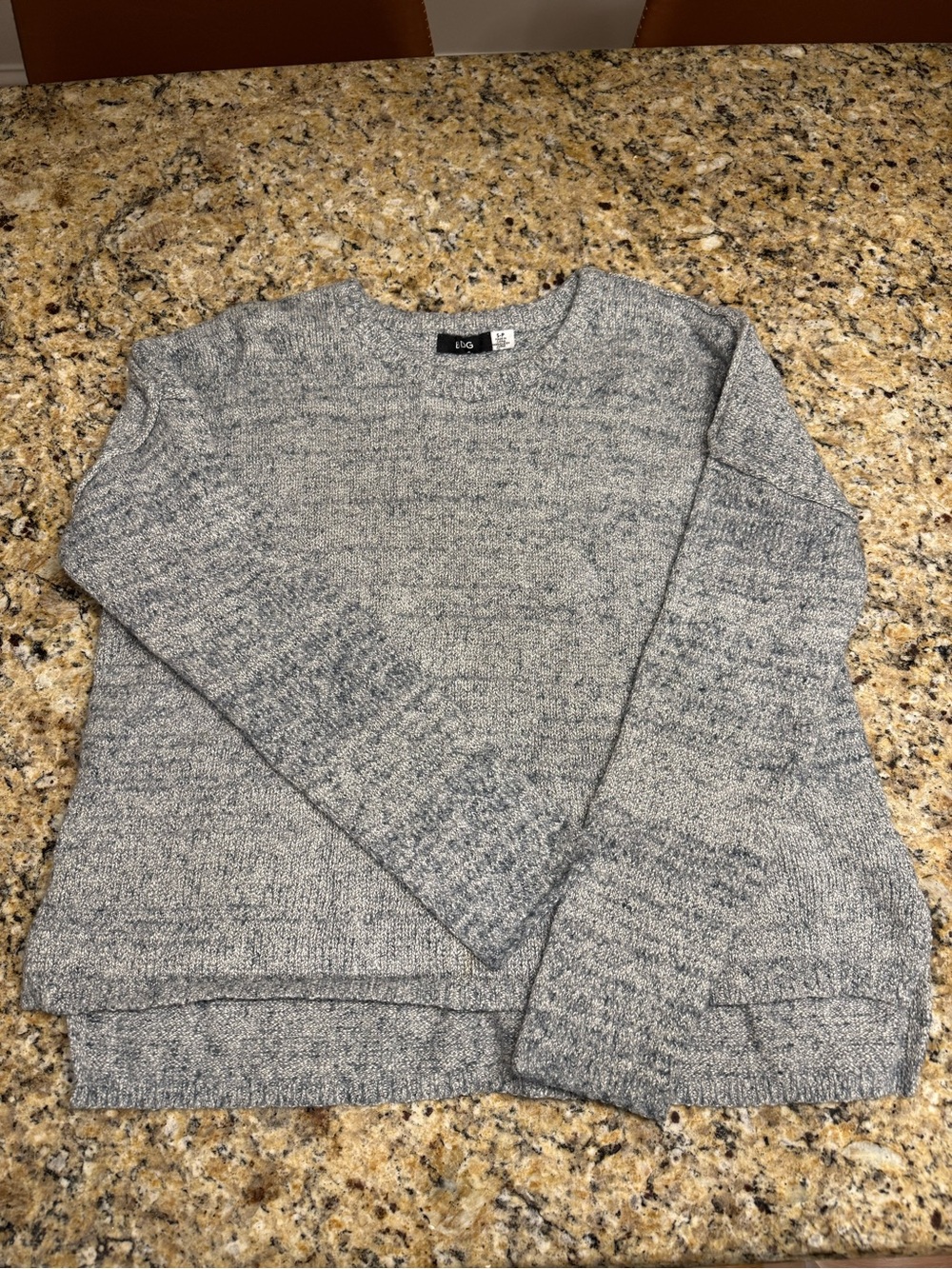Women’s Gray Marled BDG pullover Sweater w/Classic Crewneck Design SMALL